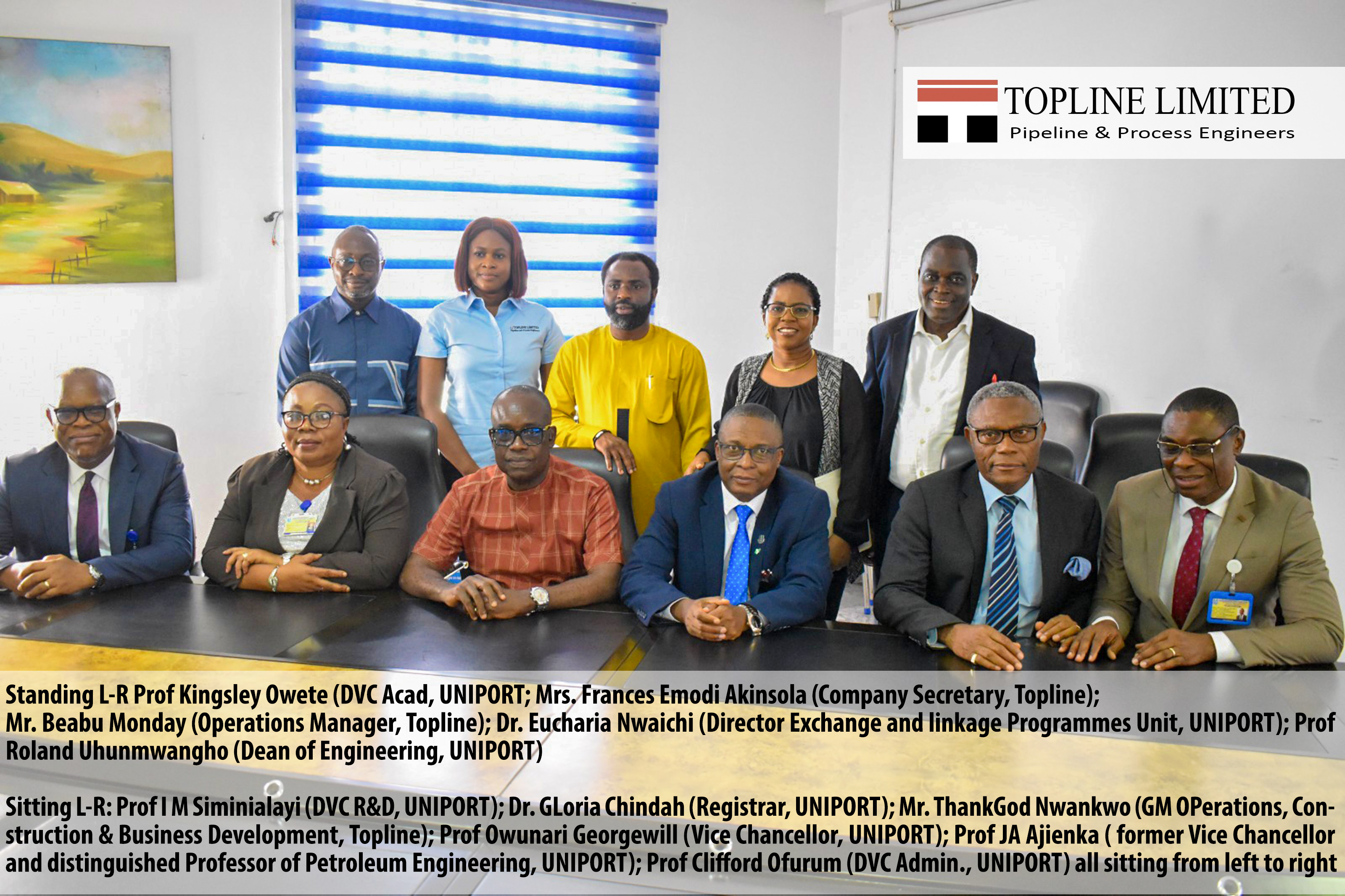 Topline partners with Uniport, to endow Professorial Chair 